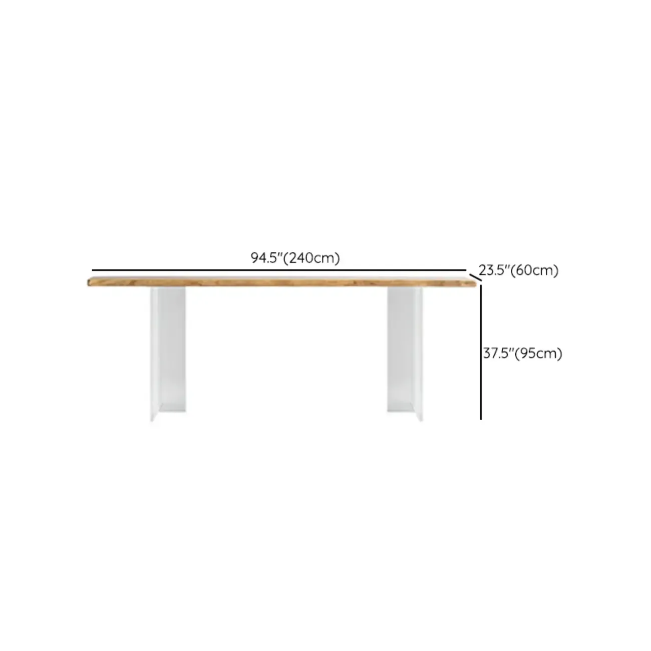 Scandinavian Clear Plastic Base Bar Tables with Wooden Top Image - 15