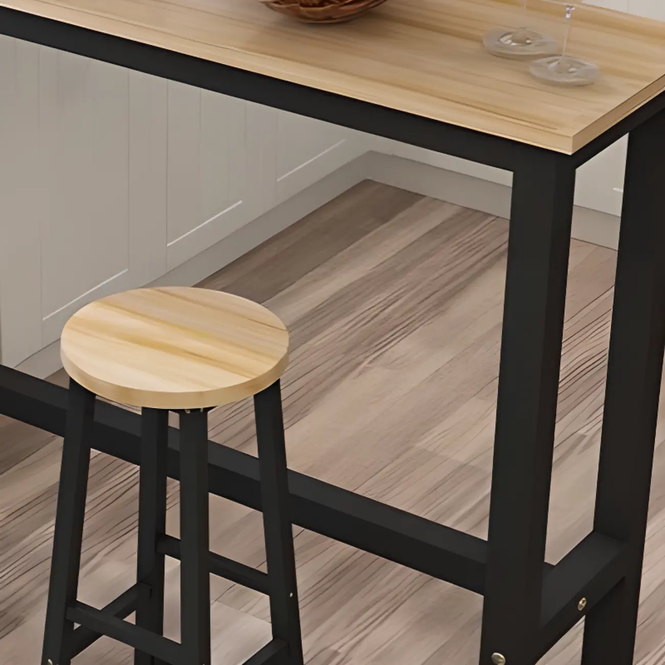 Modern Black-White Metal Structure Bar Tables Image - 8 | homeyfad