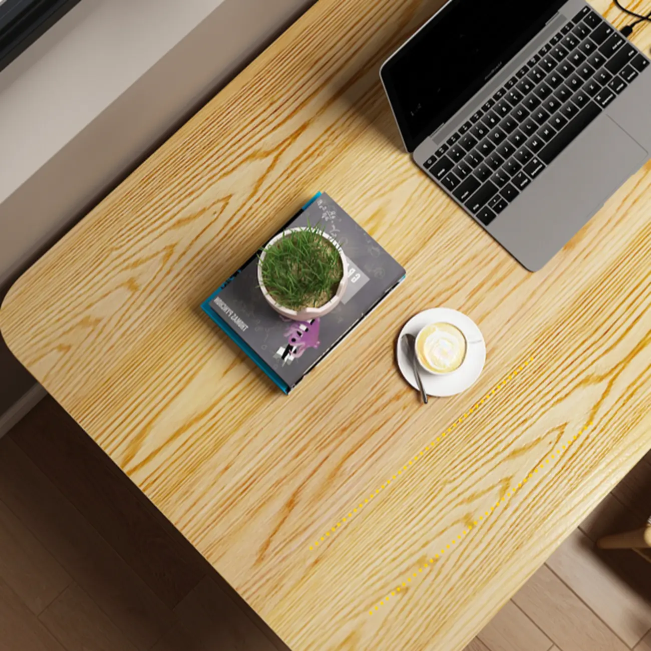 Durable Natural Wooden Timber Office Desk for Home Image - 7 | homeyfad
