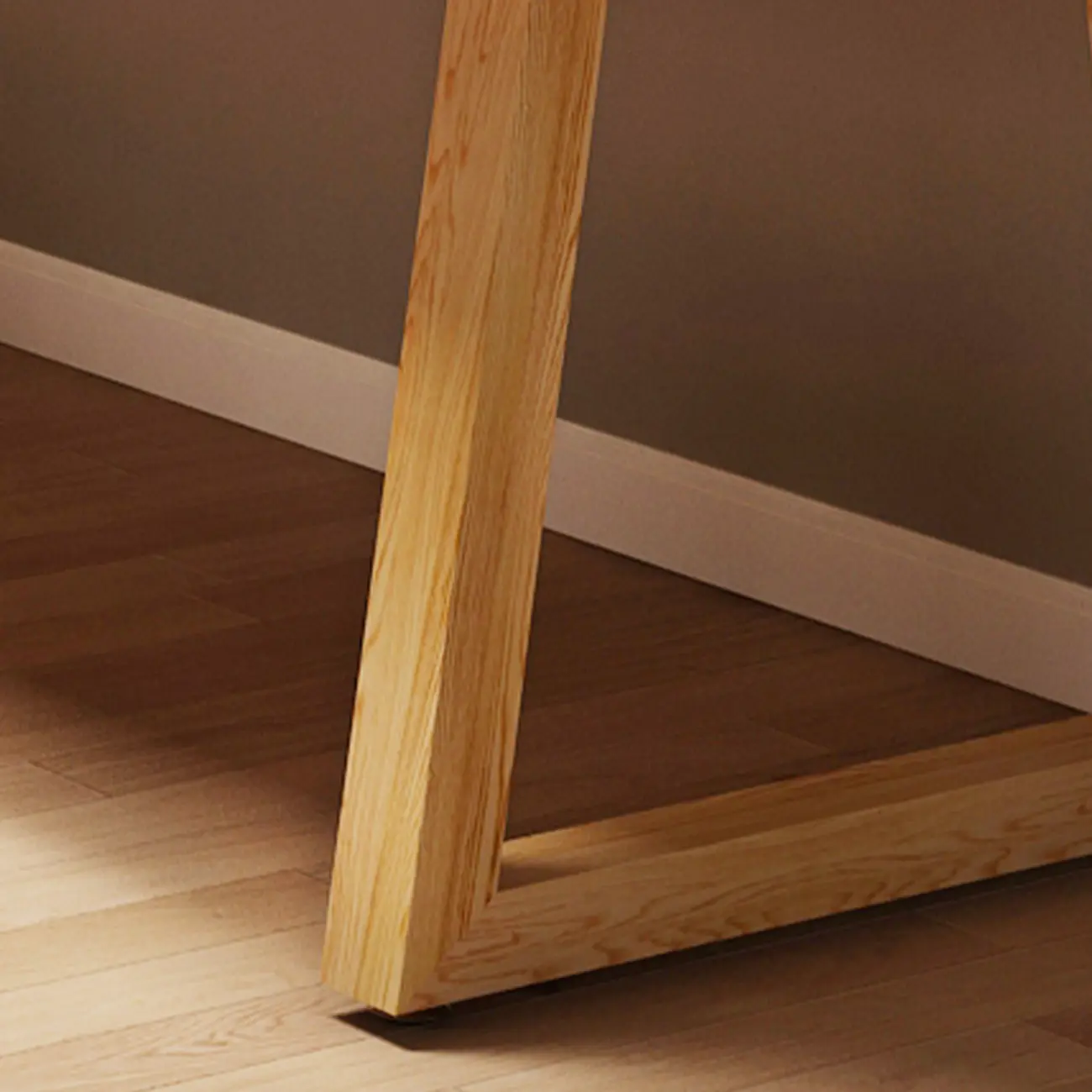 Durable Natural Wooden Timber Office Desk for Home Image - 8 | homeyfad