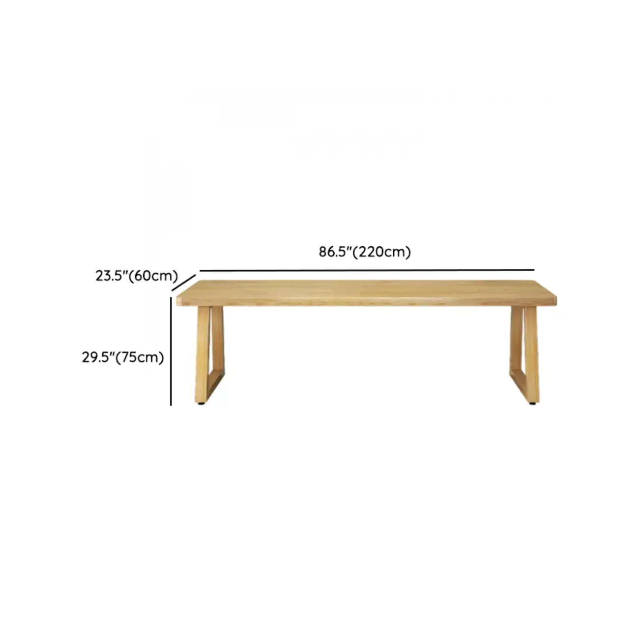 Durable Natural Wooden Timber Office Desk for Home Image - 13