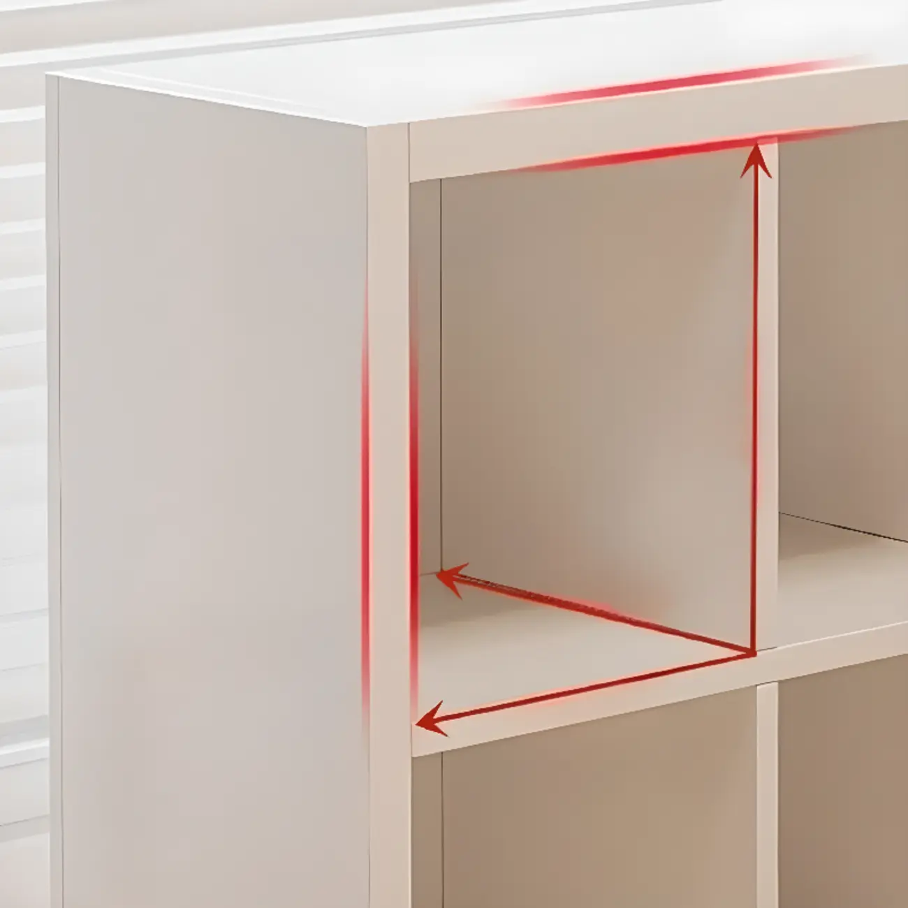 Horizontal White Wood Cube Storage Bookcase Image - 8 | homeyfad