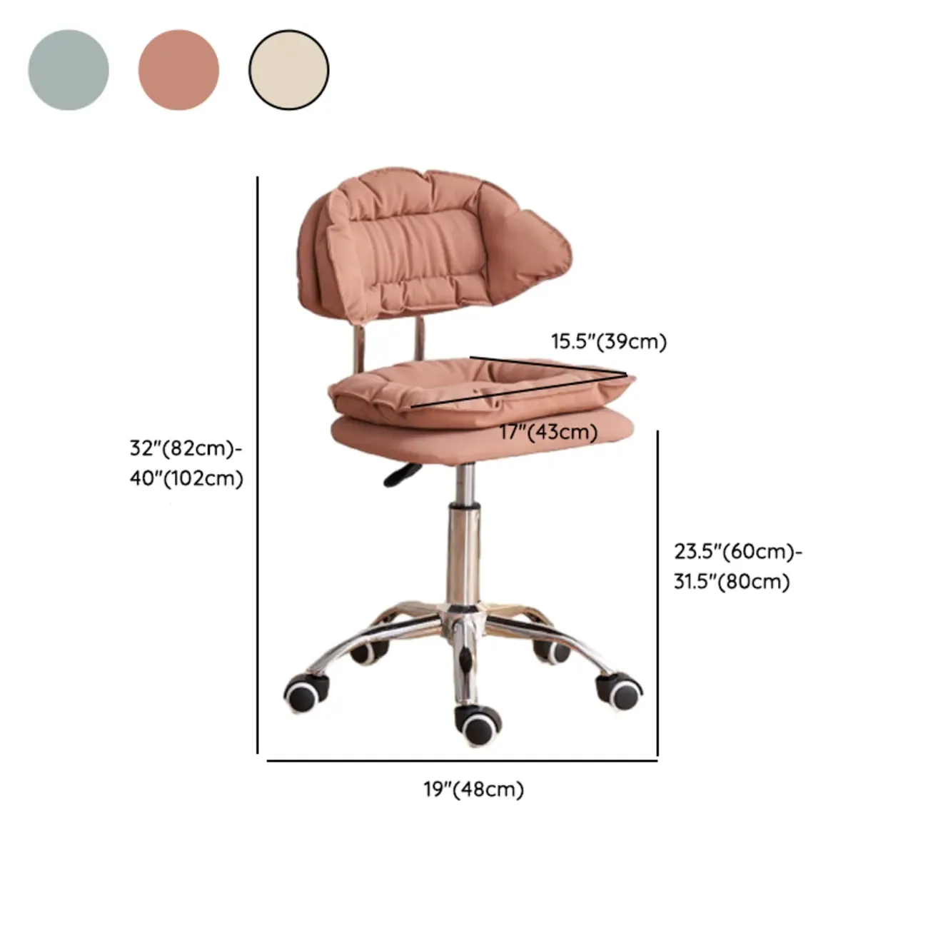Square Multi-levelled Upholstered Bar Stools with Wheels Image - 16
