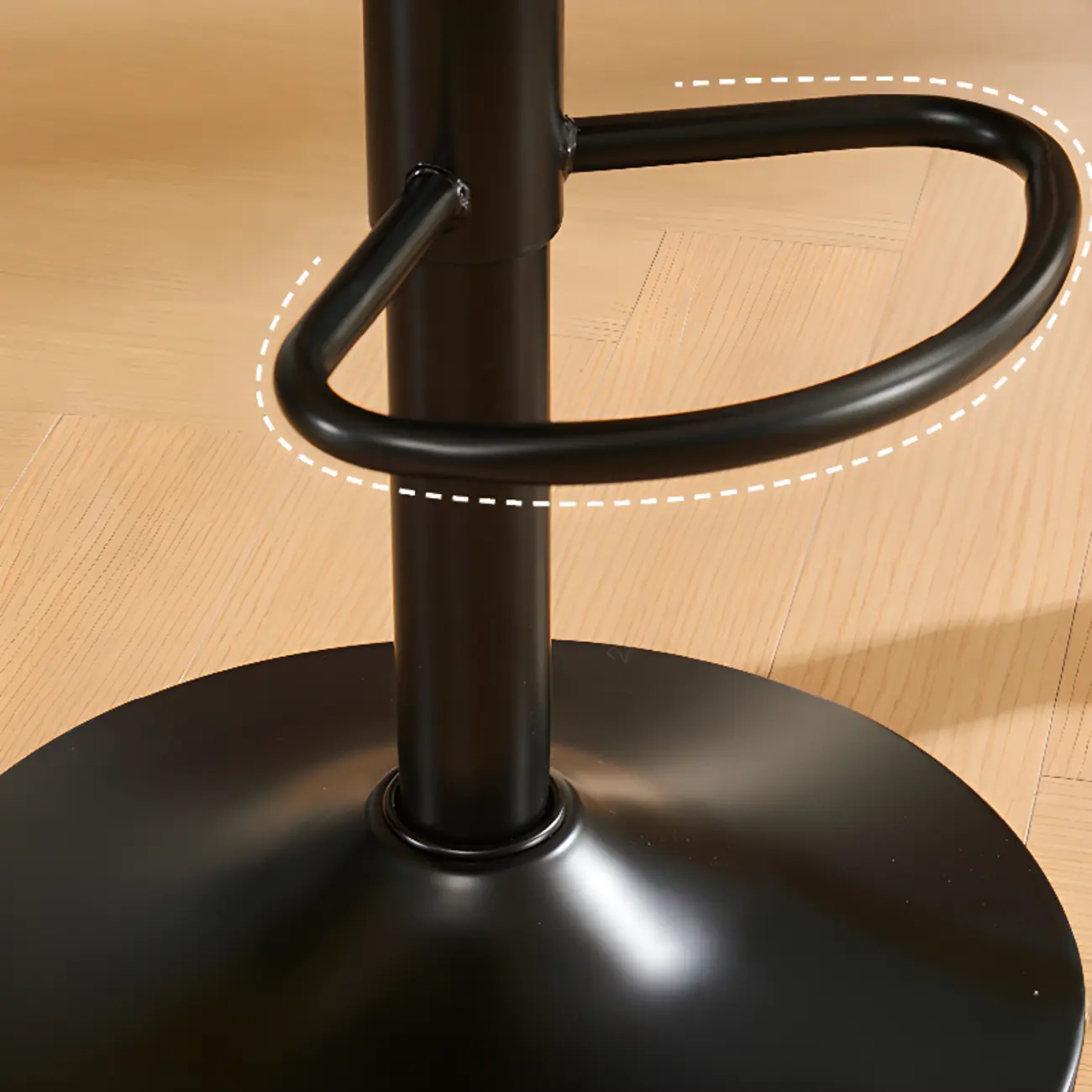 Casual Round Faux Leather Low Back Swivel Bar Stools Image - 21 | homeyfad