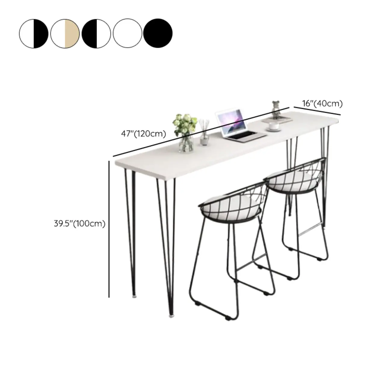 Modern White Wooden Minimalist Design Bar Tables Image - 12 | homeyfad