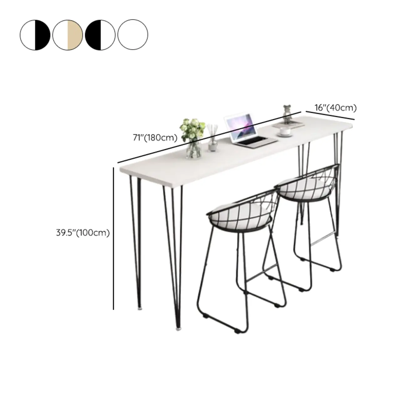 Modern White Wooden Minimalist Design Bar Tables Image - 15 | homeyfad