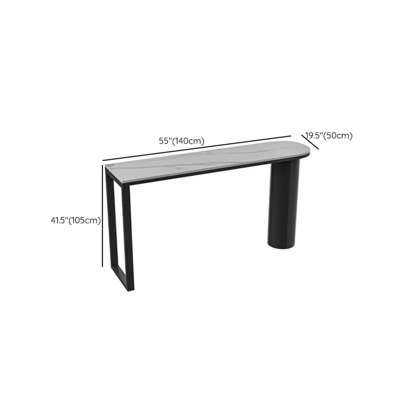 Contemporary Oval White Marble Bar Table for Dining Image - 17 | homeyfad