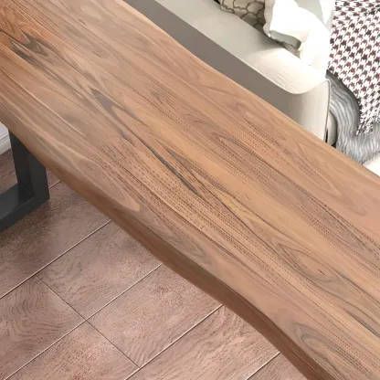 Scandinavian Natural Wood Sled Base Bar Tables Image - 10