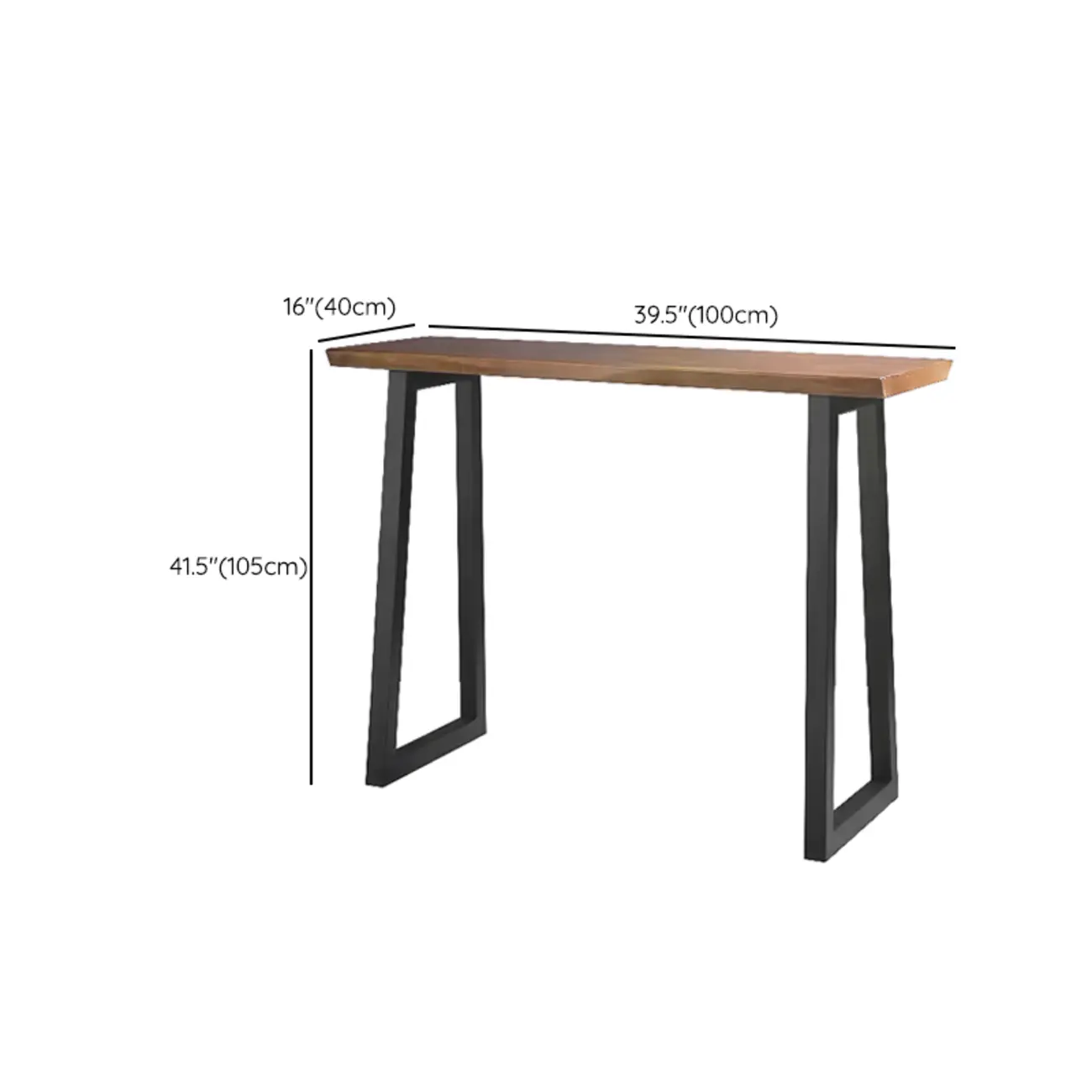 Scandinavian Natural Wood Sled Base Bar Tables #size | homeyfad