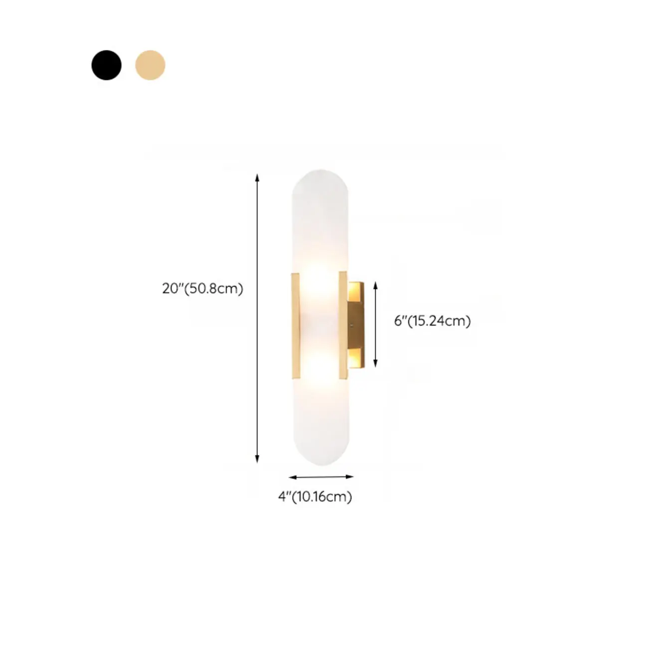 Nordic 2-Light Gold Oval Alabaster Wall Lamp Image - 13 | homeyfad