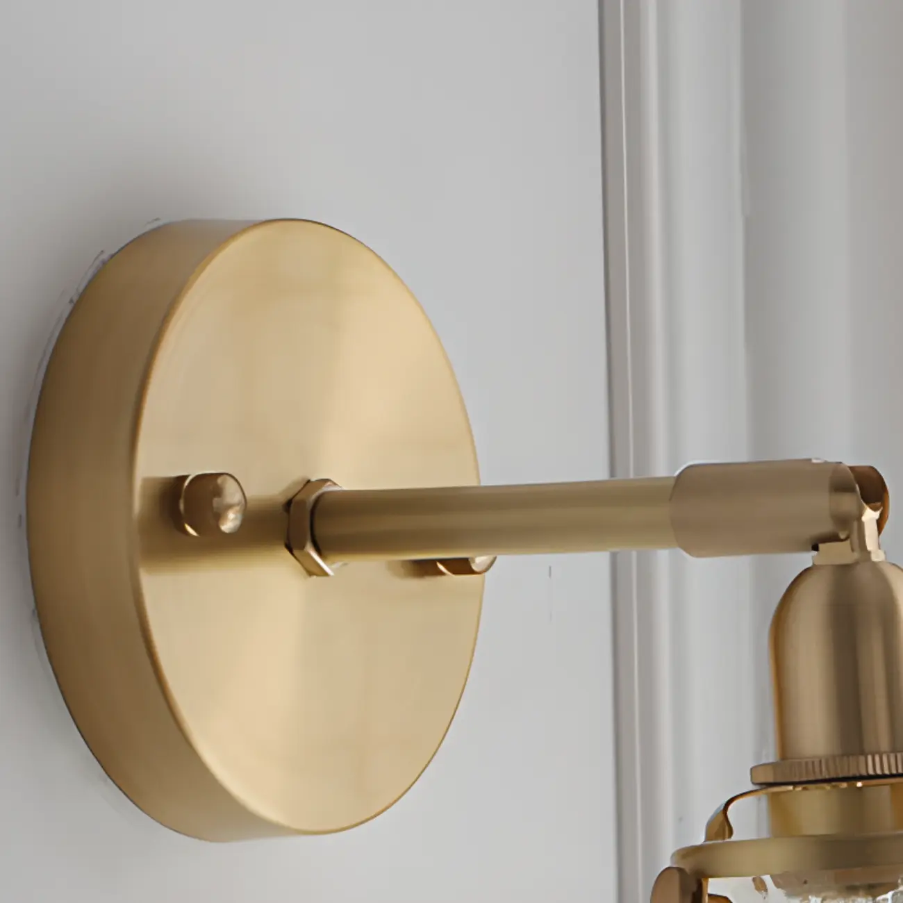 Modern Brass Glass Ball Wall Light for Living Room Image - 7 | homeyfad