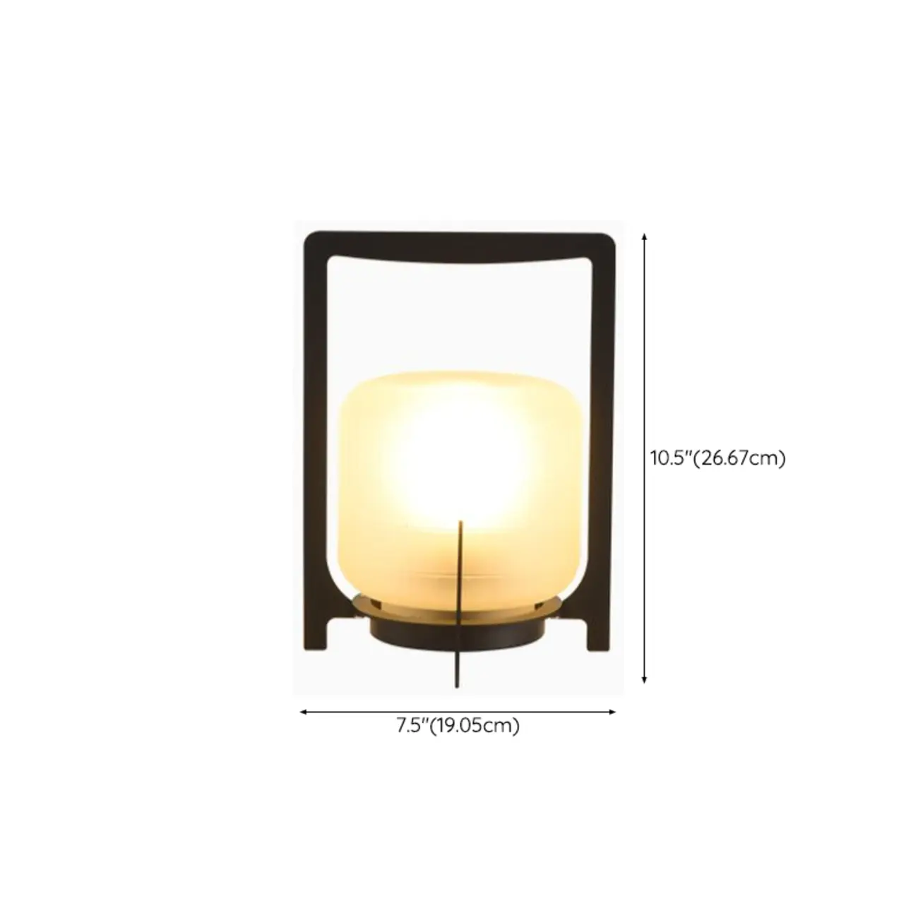 Portable Glass Lantern Outdoor Post Lights | homeyfad