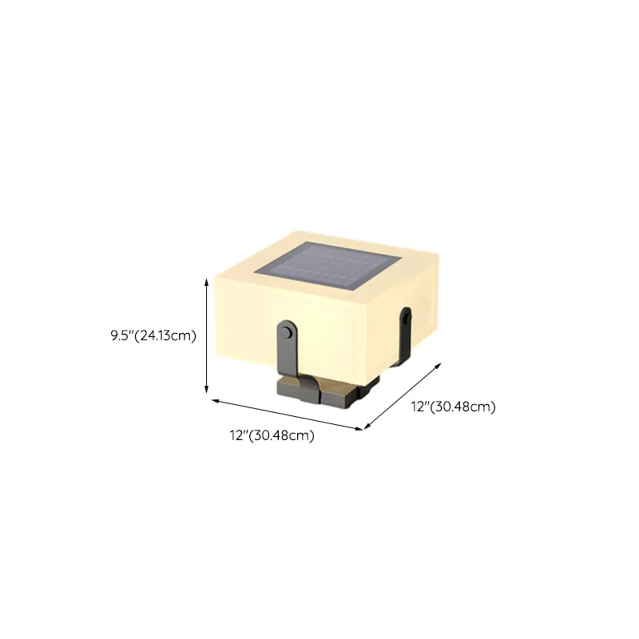 Solar Black Metal Bracket Modern Post Cap Light Image - 10 | homeyfad
