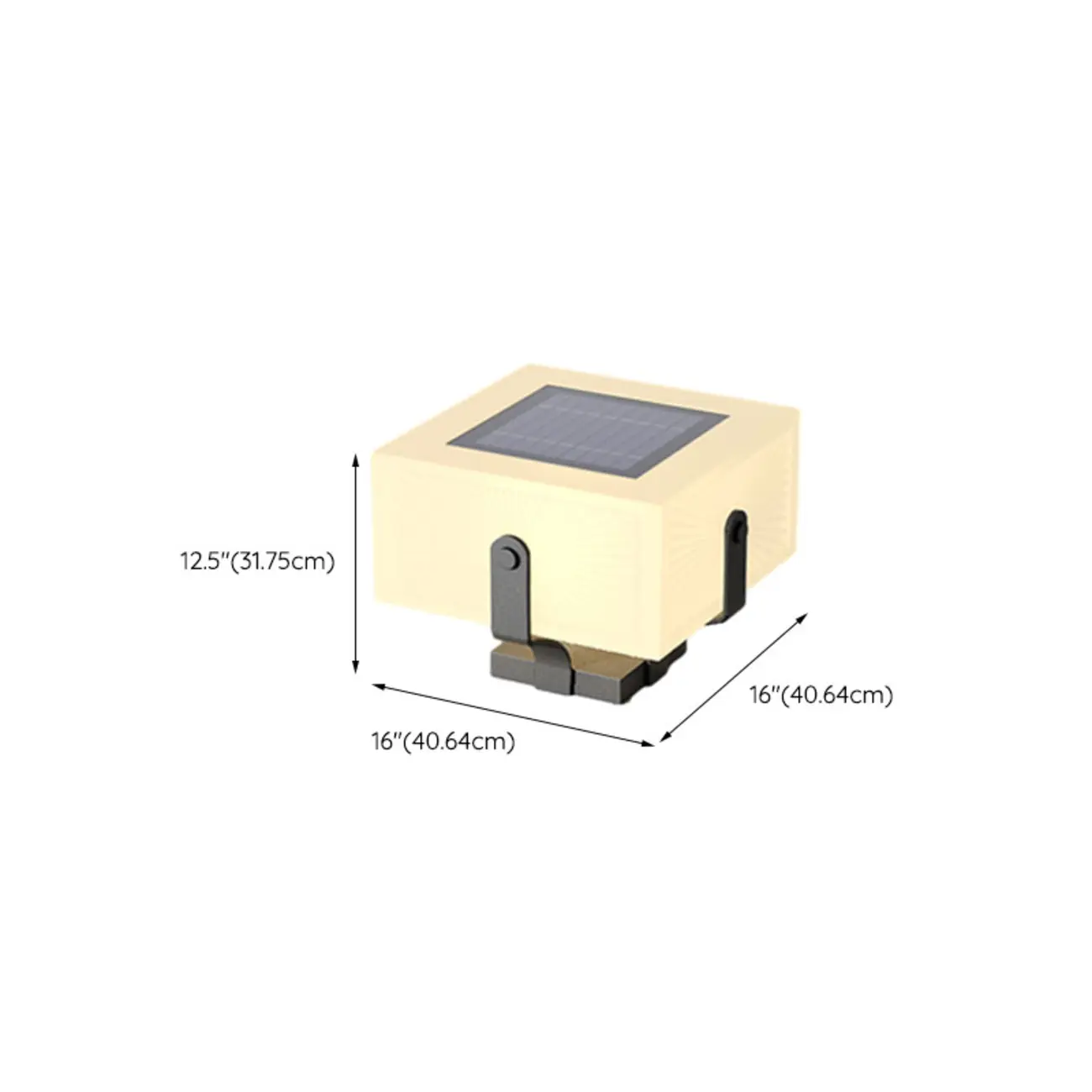 Solar Black Metal Bracket Modern Post Cap Light Image - 11 | homeyfad