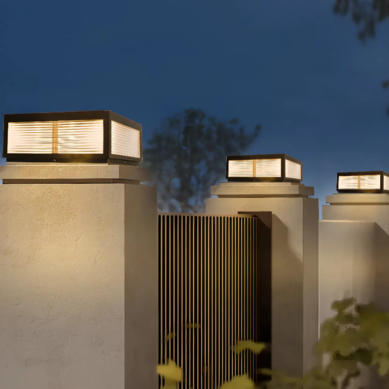 Metal Black Square Solar Table Lamp Image - 1 | homeyfad