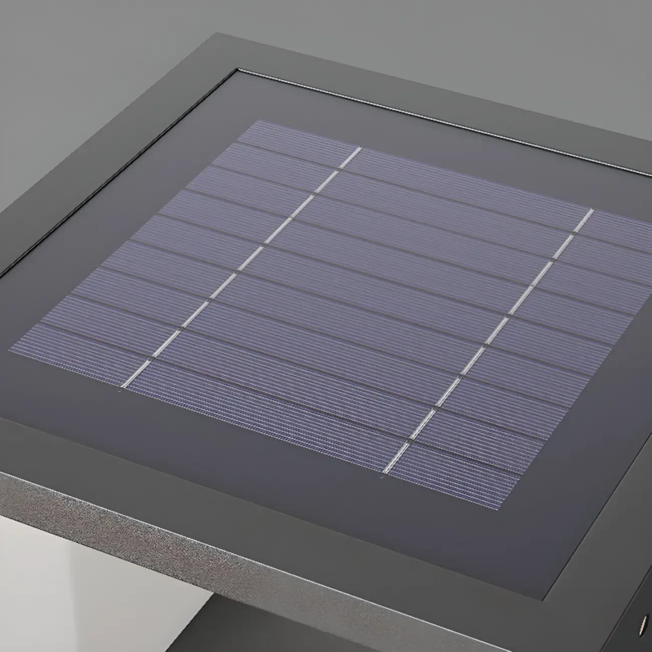 Solar Designed Shade Modern Cube Post Cap Light Image - 6