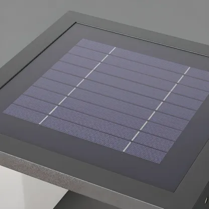 Solar Designed Shade Modern Cube Post Cap Light Image - 6