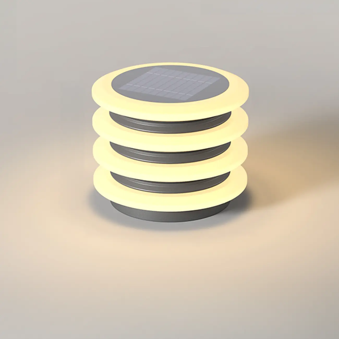 Modern 4-Layer Shadeless Solar Post Cap Light Image - 6 | homeyfad