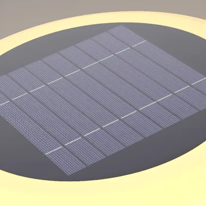 Modern 4-Layer Shadeless Solar Post Cap Light Image - 7