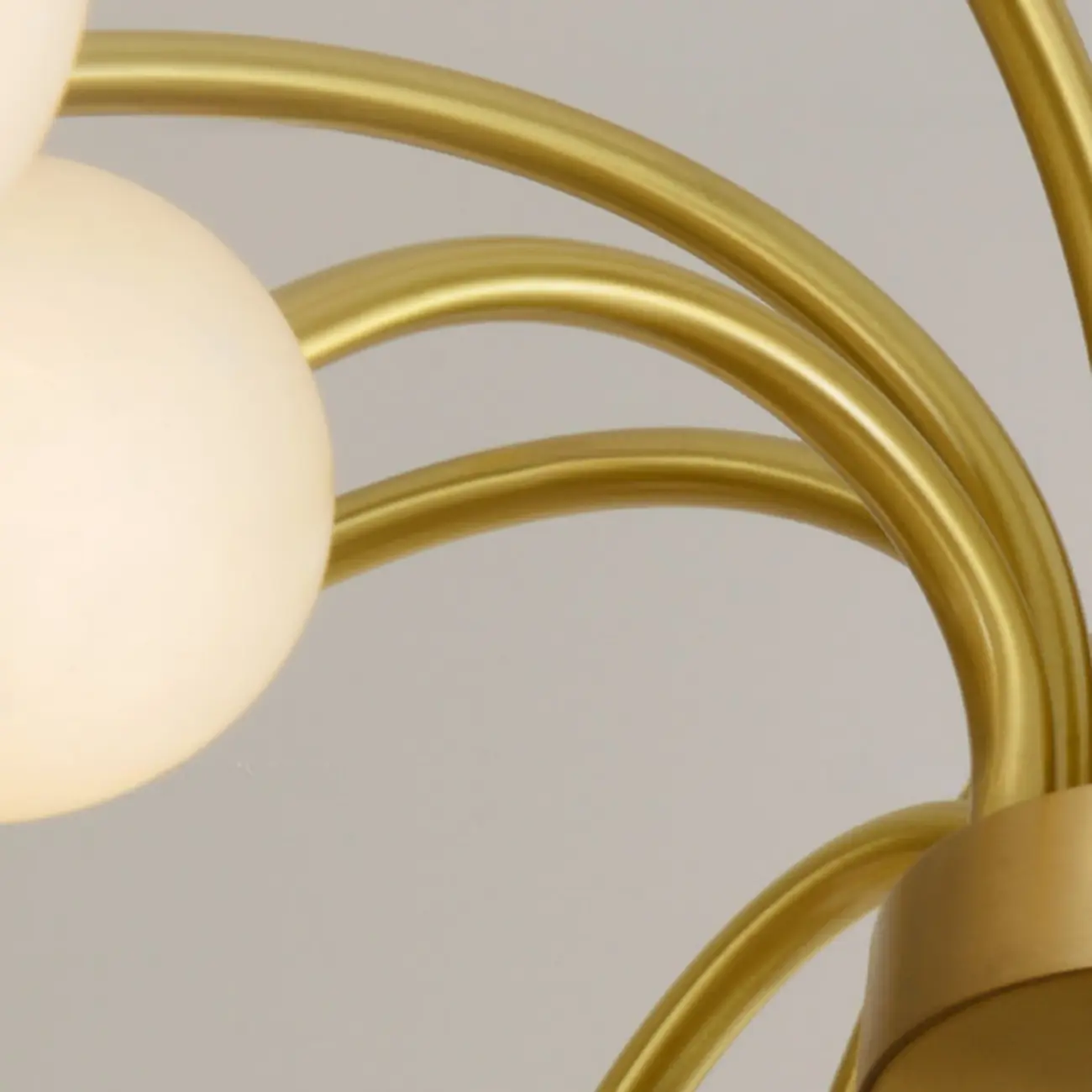 Elegant Brass Branch Alabaster Globe Pendant Chandelier Image - 12 | homeyfad