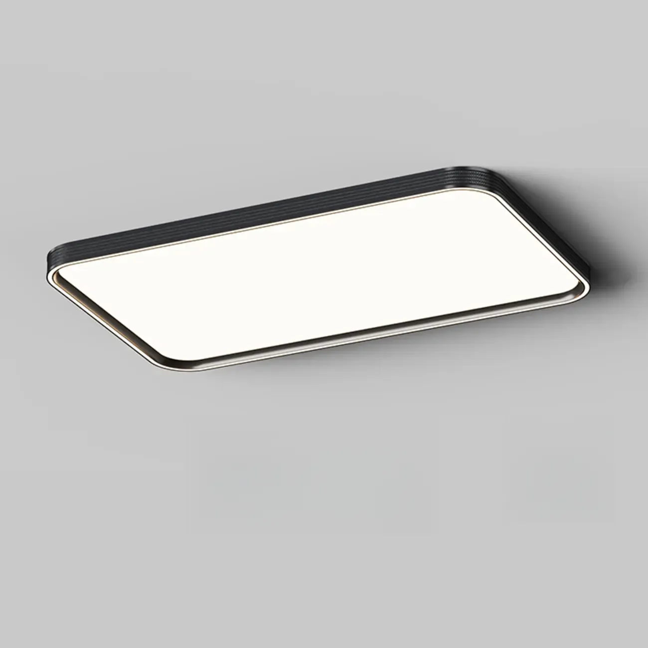 Simple Geometric Flush Mount Ceiling Light for Living Room Image - 5