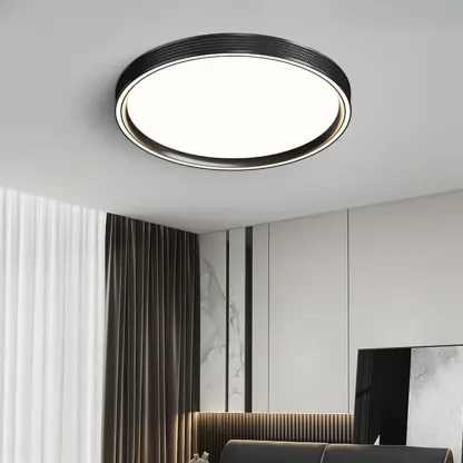 Simple Geometric Flush Mount Ceiling Light for Living Room Image - 6