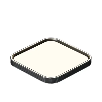 Simple Geometric Flush Mount Ceiling Light for Living Room Image - 8