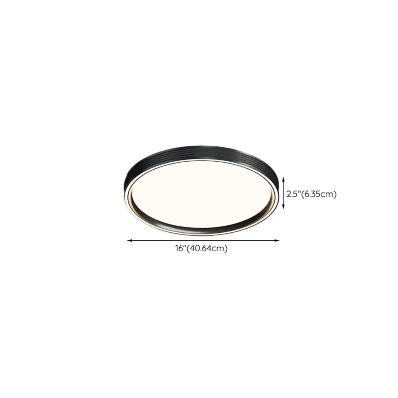 Simple Geometric Flush Mount Ceiling Light for Living Room #size