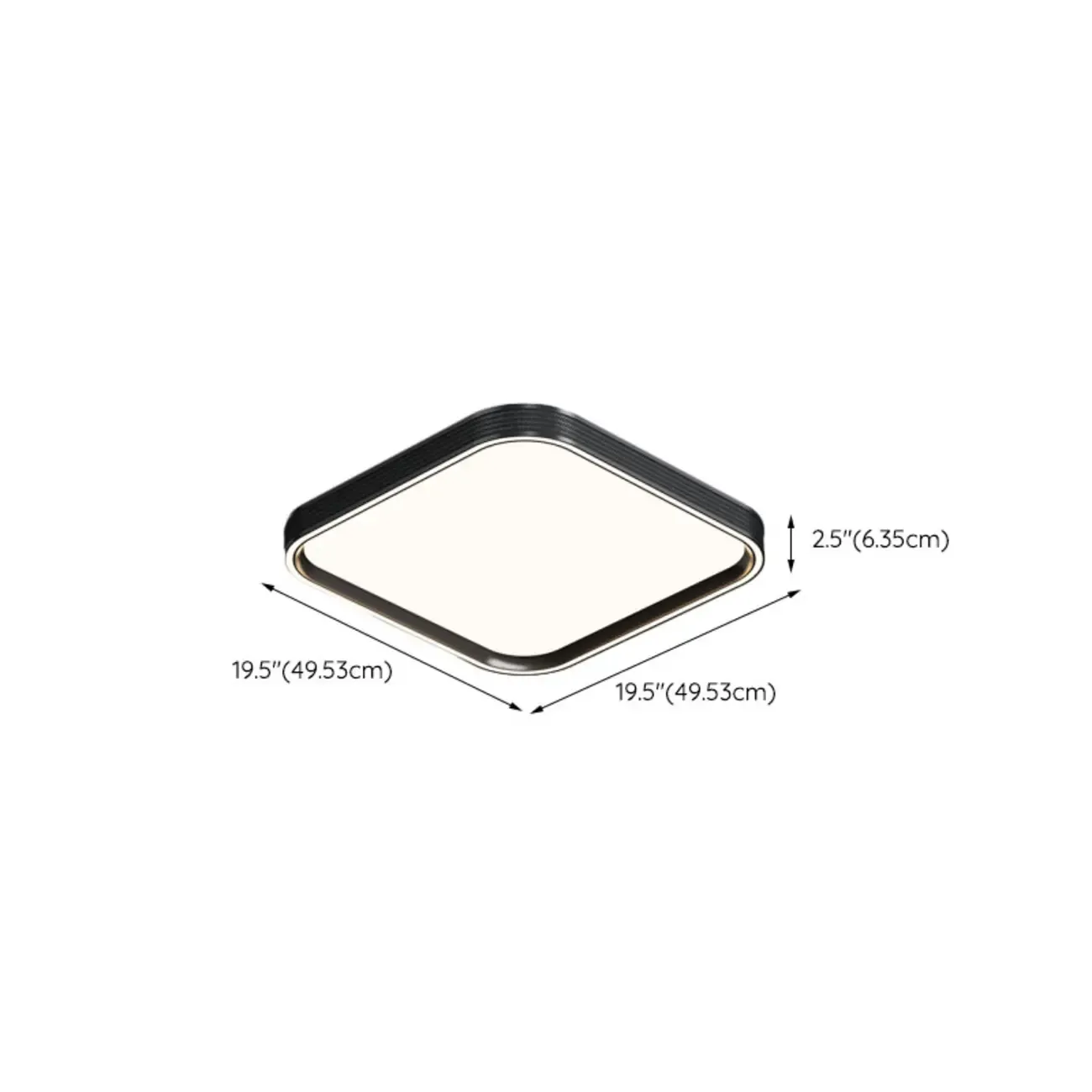 Simple Geometric Flush Mount Ceiling Light for Living Room Image - 11