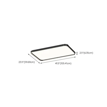 Simple Geometric Flush Mount Ceiling Light for Living Room Image - 12