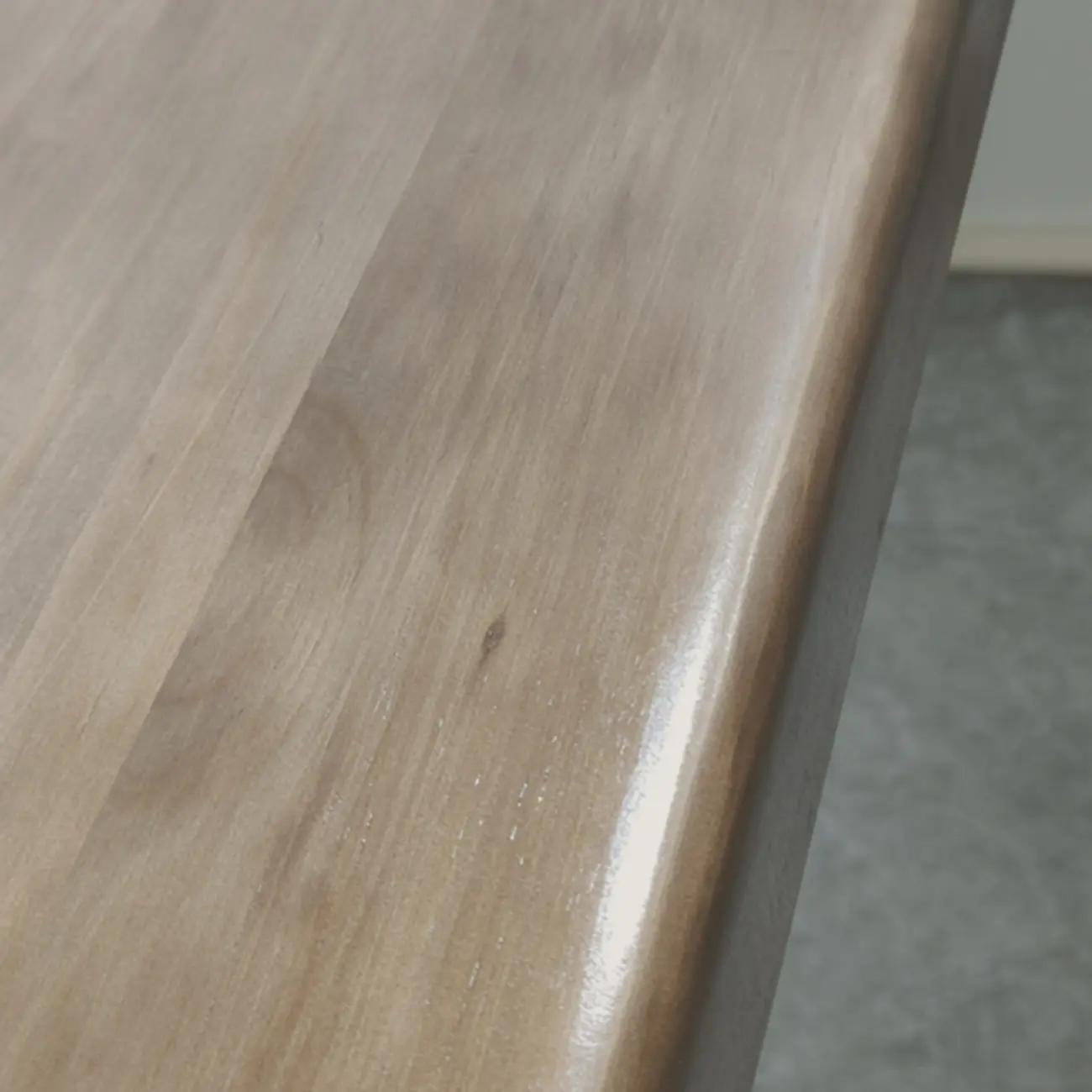 Modern Natural Wood Bar Table Metal Base with Side Cabinet Image - 6 | homeyfad