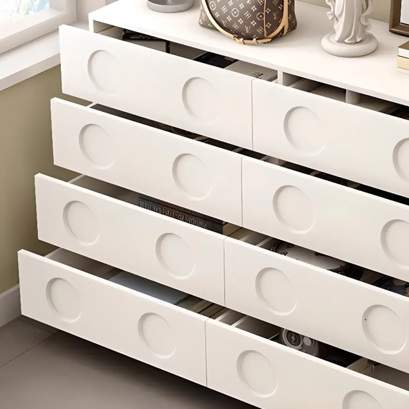 Trendy Midnight Black Lumber Storage Chest for Living Room Image - 10