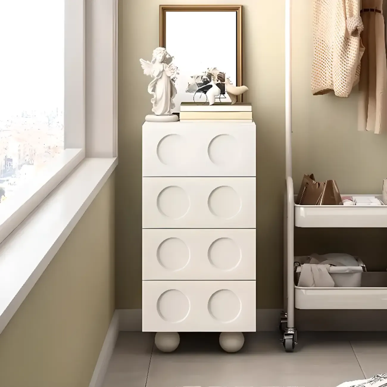 Trendy Midnight Black Lumber Storage Chest for Living Room Image - 5