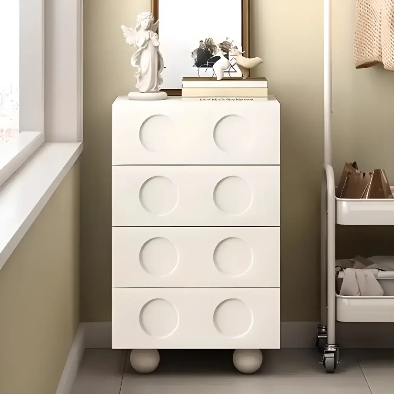 Trendy Midnight Black Lumber Storage Chest for Living Room Image - 6