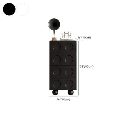 Trendy Midnight Black Lumber Storage Chest for Living Room #size