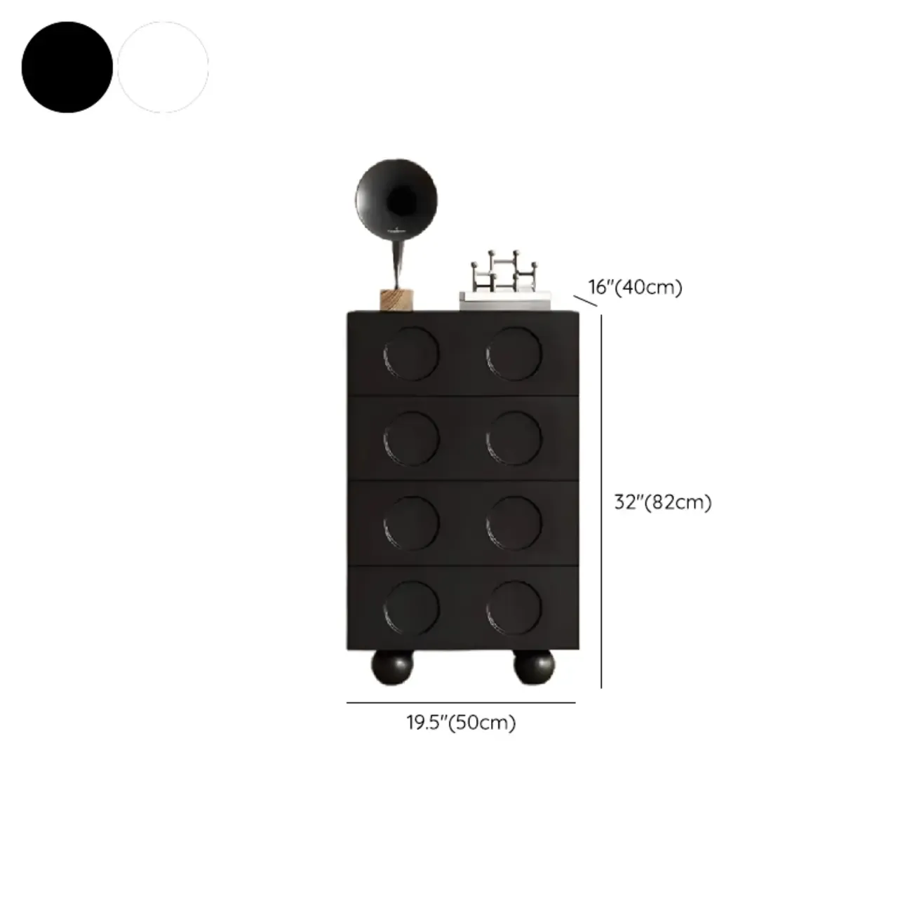 Trendy Midnight Black Lumber Storage Chest for Living Room Image - 14