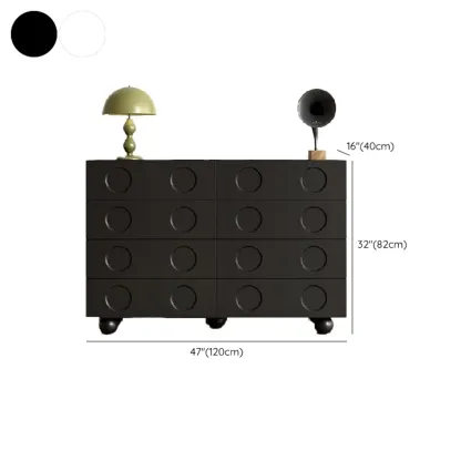 Trendy Midnight Black Lumber Storage Chest for Living Room Image - 16