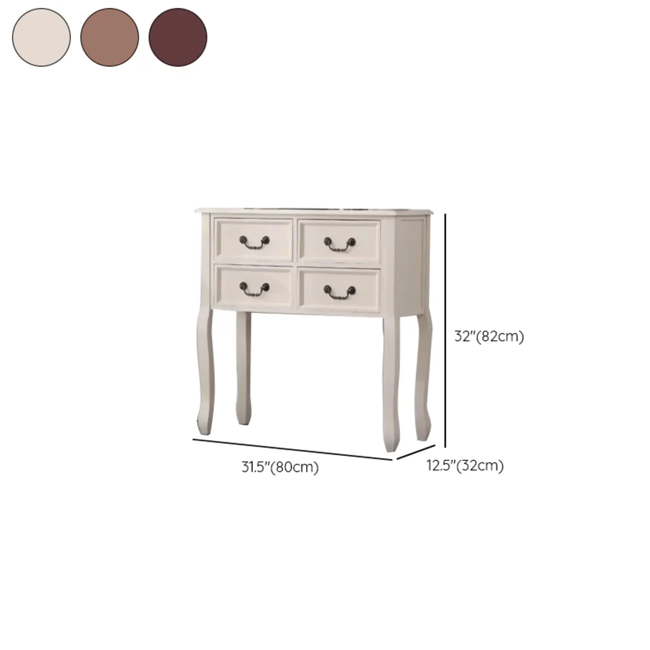 Rectangular Dark Walnut Wood Storage Console Table Image - 18 | homeyfad