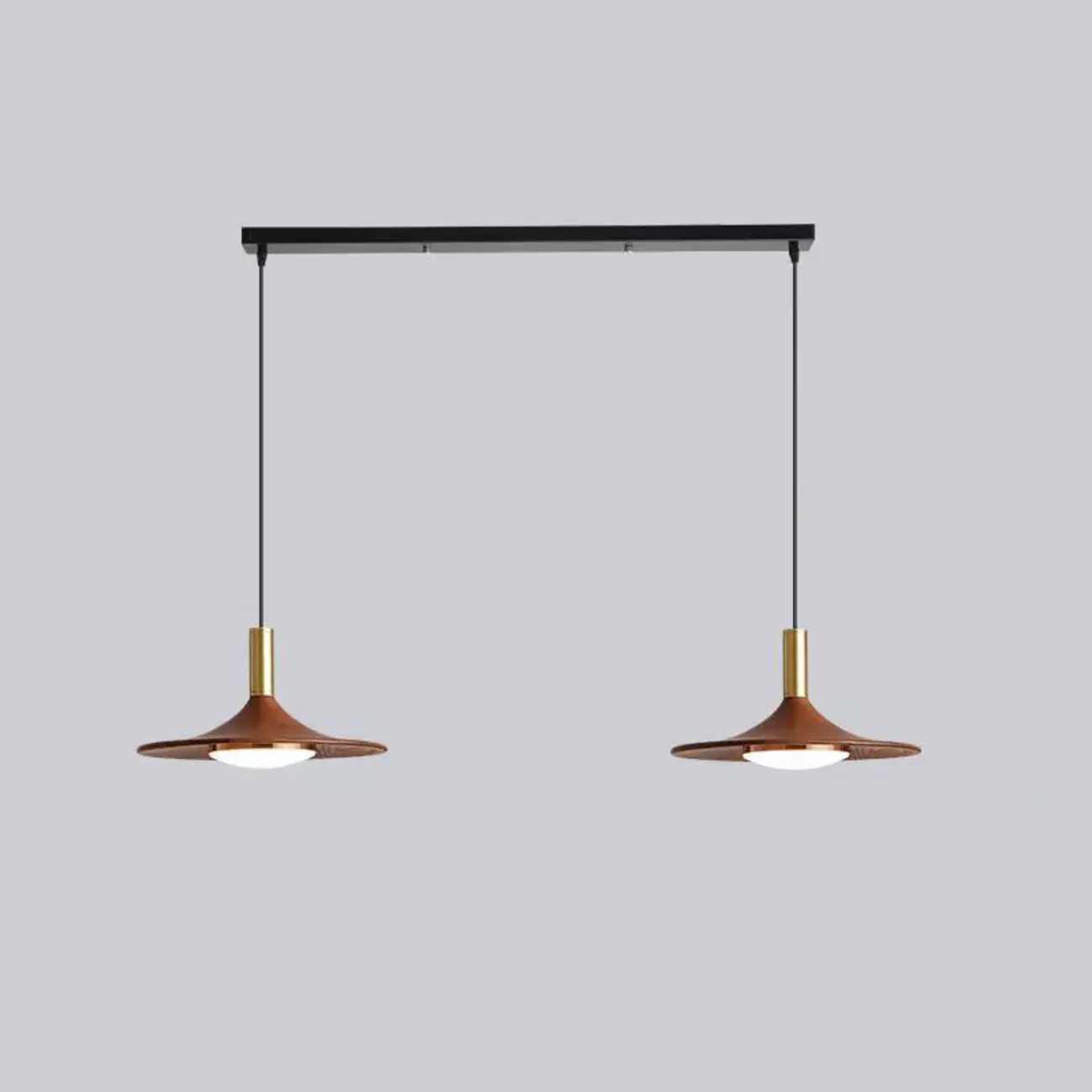 Walnut Round Acrylic Pendant Hanging Light for Living Room  Image - 8 | homeyfad