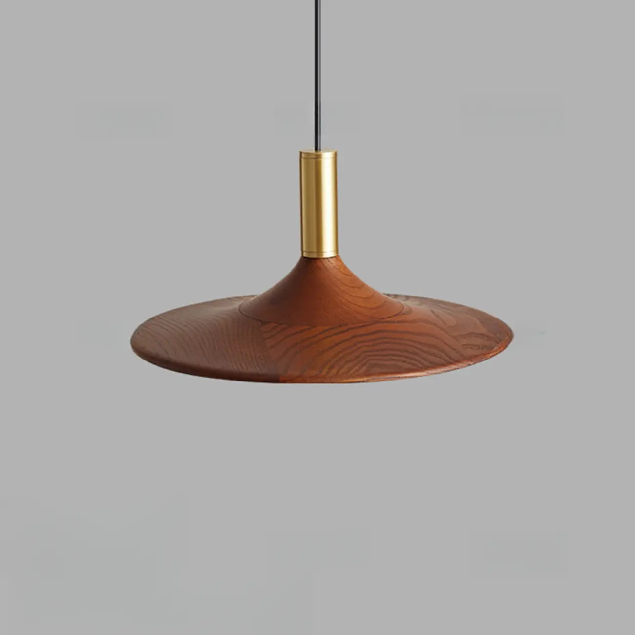 Walnut Round Acrylic Pendant Hanging Light for Living Room  Image - 10 | homeyfad