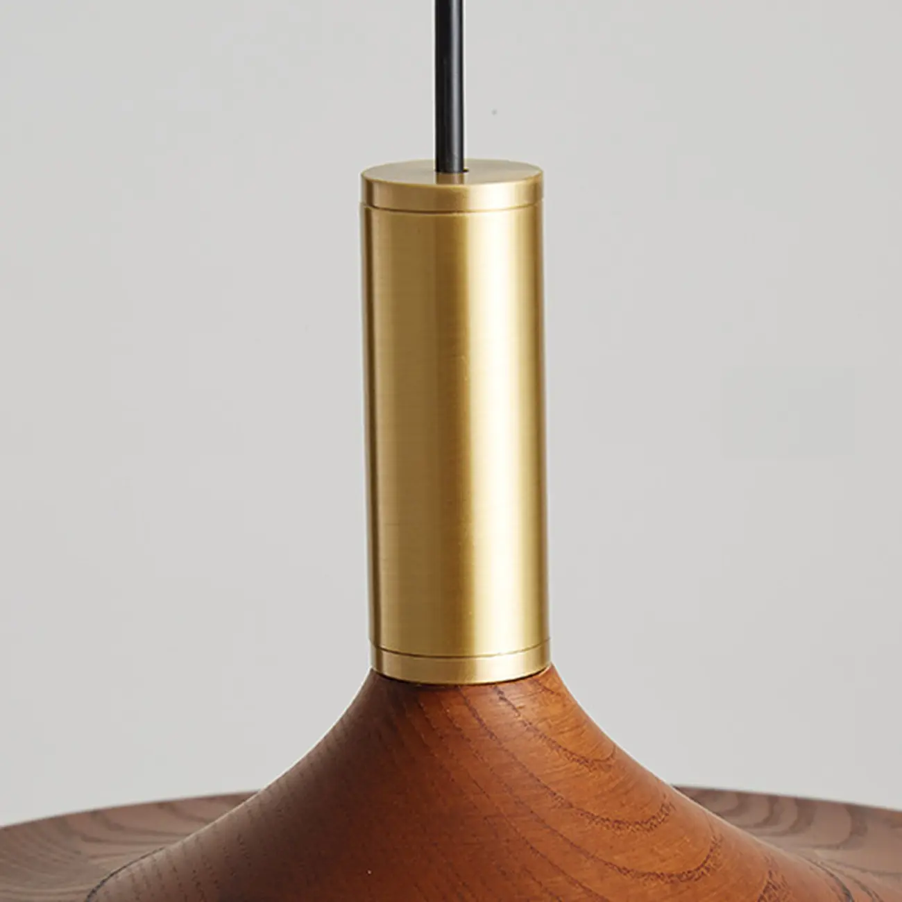 Walnut Round Acrylic Pendant Hanging Light for Living Room  Image - 11 | homeyfad