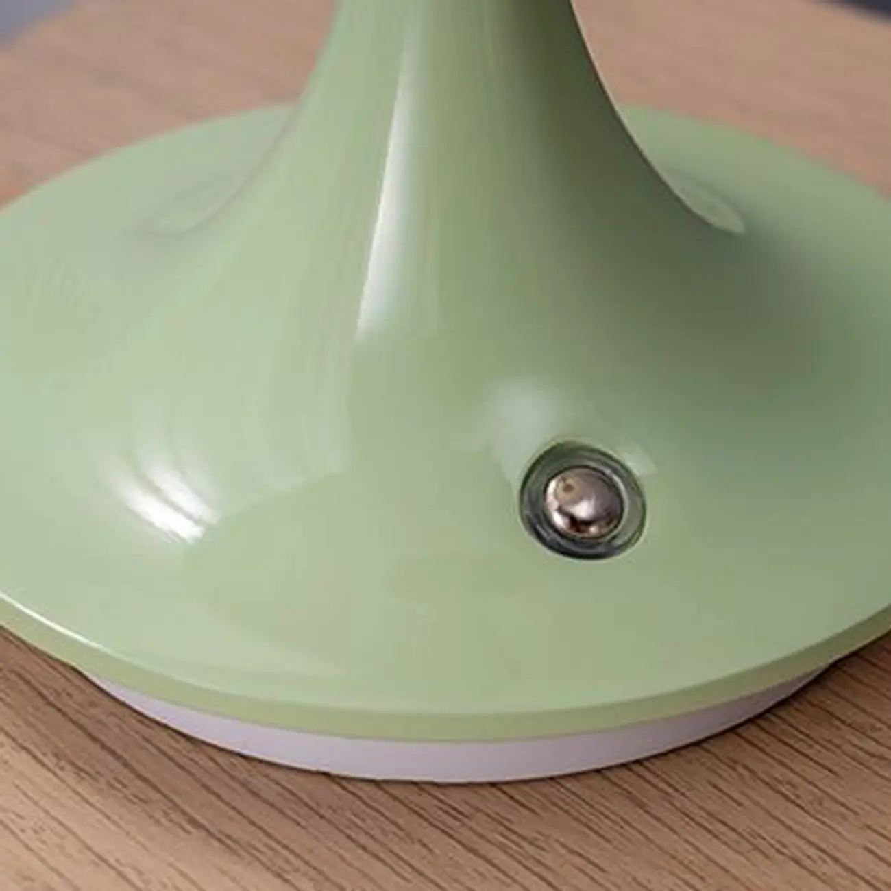 Art Deco White LED Dome Acrylic Shade Cordless Table Lamp Image - 13 | homeyfad