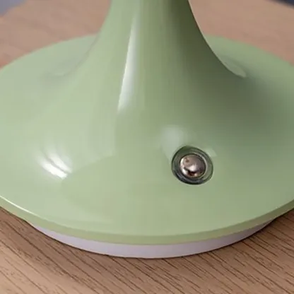 Art Deco White LED Dome Acrylic Shade Cordless Table Lamp Image - 13