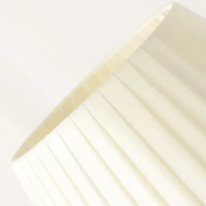 Elegant Classic Gold Metal Table Lamp With Fabric Shade Image - 8