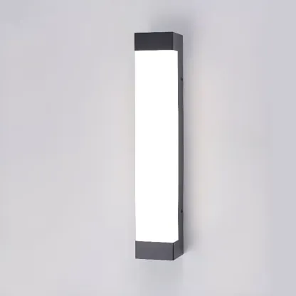 Third Gear Dimming Polymer Shade Outdoor Steel Wall Sconce Image - 8