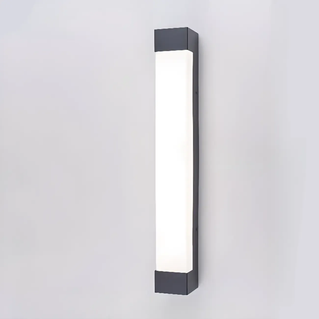 Third Gear Dimming Polymer Shade Outdoor Steel Wall Sconce Image - 9
