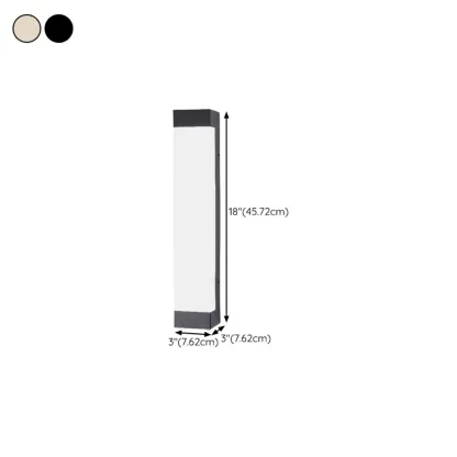 Third Gear Dimming Polymer Shade Outdoor Steel Wall Sconce #size