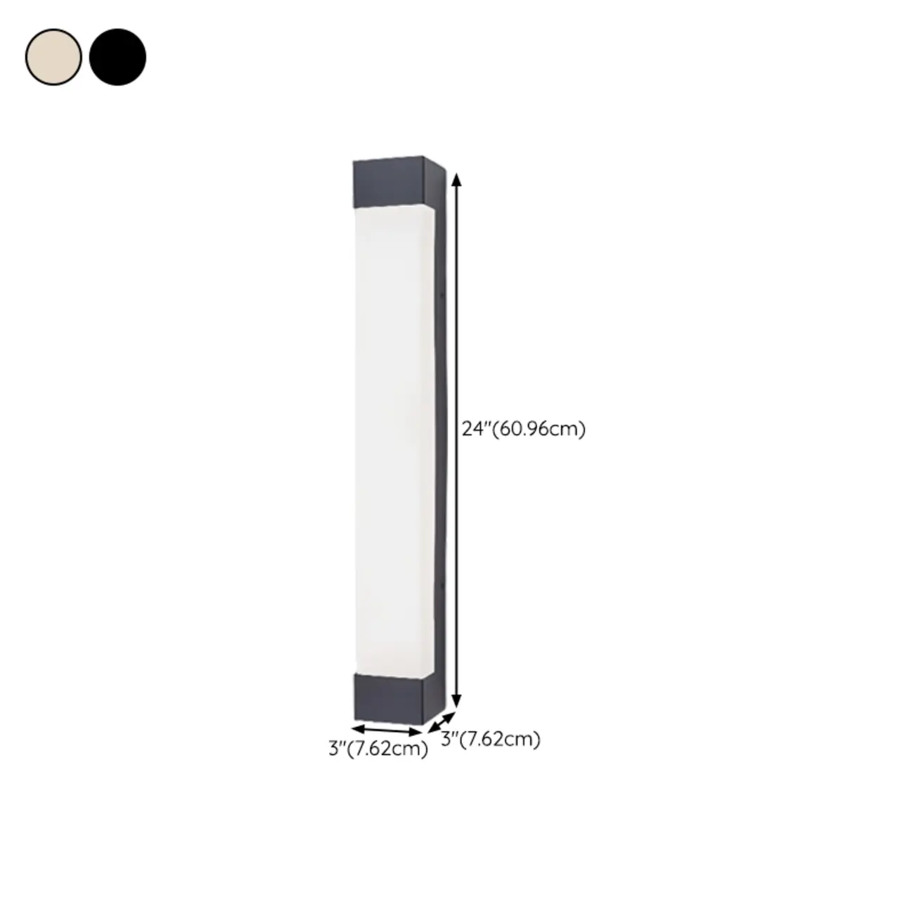 Third Gear Dimming Polymer Shade Outdoor Steel Wall Sconce Image - 19 | homeyfad