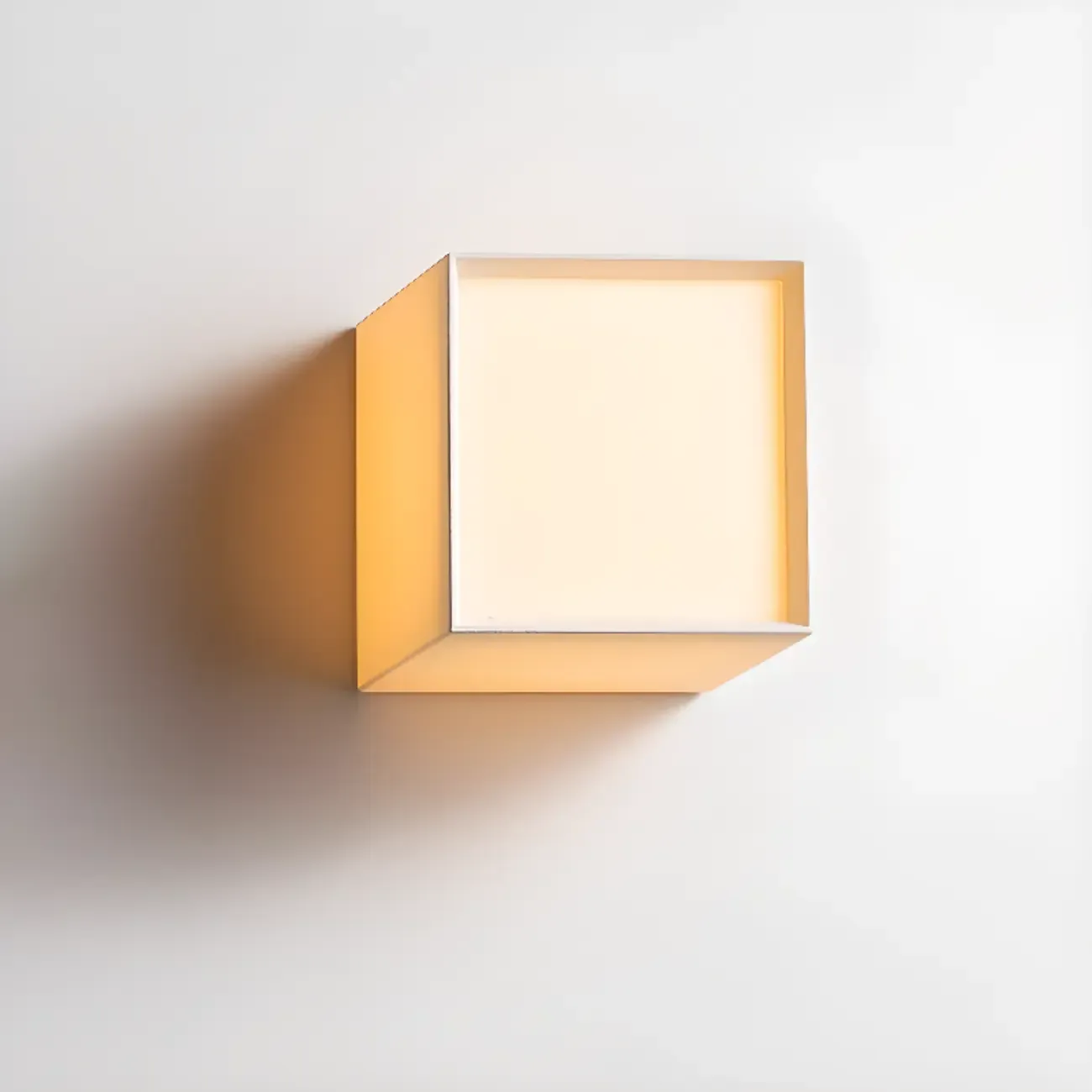 Ambient Cloth Shade Square Flush Mount Wall Sconce Image - 1