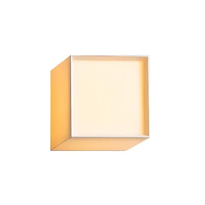 Ambient Cloth Shade Square Flush Mount Wall Sconce Image - 9